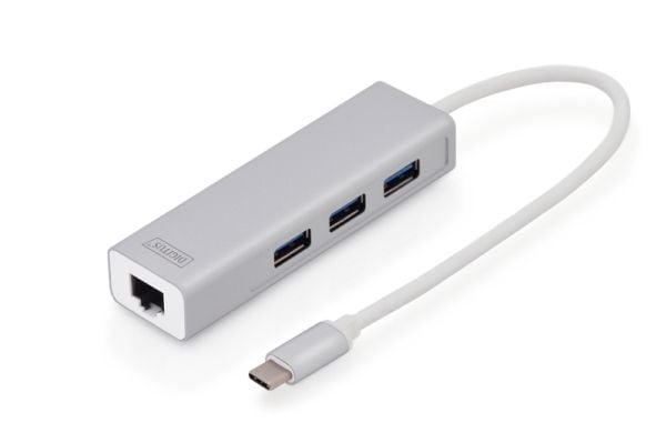 DIGITUS - Dockningsstation - USB-C - 1GbE