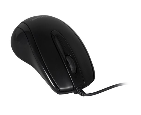 Activejet AMY-083, Ambidekstriøs, Optisk, USB, 1000 DPI, Svart