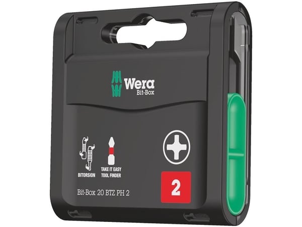 Wera Bit-Box 20 BTZ PH 2, 20 kappaletta