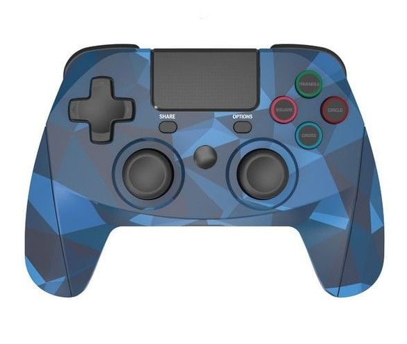 Snakebyte GAME:PAD 4 S WIRELESS - Spelkontroll - trådlös - Bluetooth - blå camo - för Sony PlayStation 4