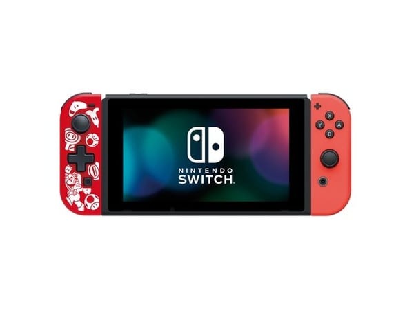 Hori D-Pad, Pad-ohjain, Nintendo Switch, D-pad, Musta, Punainen, Valkoinen, Akku, Laatikko