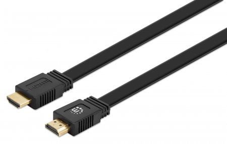 Manhattan 355643, 10 m, HDMI-tyyppi A (vakio), HDMI-tyyppi A (vakio), 3D, Äänen paluukanava (ARC), Musta