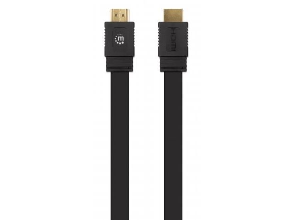 Manhattan 355643, 10 m, HDMI-tyyppi A (vakio), HDMI-tyyppi A (vakio), 3D, Äänen paluukanava (ARC), Musta