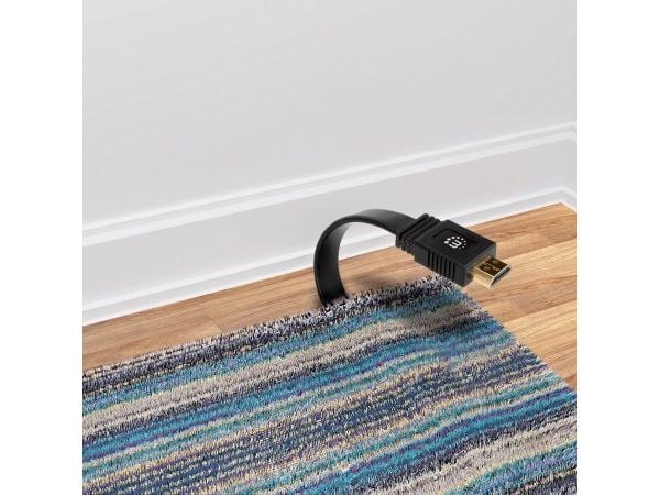 Manhattan 355643, 10 m, HDMI-tyyppi A (vakio), HDMI-tyyppi A (vakio), 3D, Äänen paluukanava (ARC), Musta