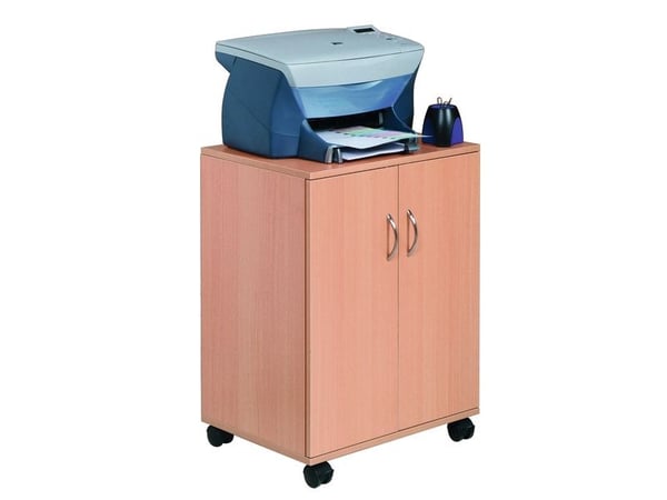 Durable 3115-47, Multimediatralle, Tre, Melamine, 30 kg, 2 hyller, 4 hjul