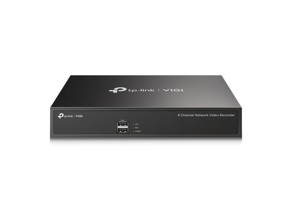 TP-Link VIGI NVR1008H, 8 kanavaa, 1920 x 1080 pikseliä, 4 kanavaa, 1080p, 1920 x 1080, 1280 x 720, 1440 x 900, 1280 x 1024, 80 Mbit/s