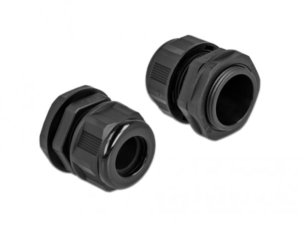 DeLOCK 60367, Musta, Muovi, 2 kpl, PG21, 1,6 cm, IP68