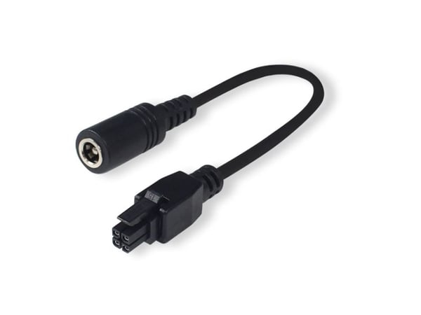 Teltonika - Strømadapter - 5,5 x 2,1 mm DC-jakk (hunn) til 4-stiftskontakt (3 mm grad) (hann) - 10 cm - for Teltonika RUT200, RUT300, RUT360, RUT95...