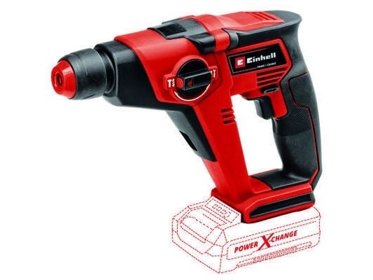 Einhell TE-HD 18/12 Li - Solo, SDS Plus, Sort, Rød, 1,2 cm, 1300 RPM, 6000 bpm, 14 Nm - SOLO