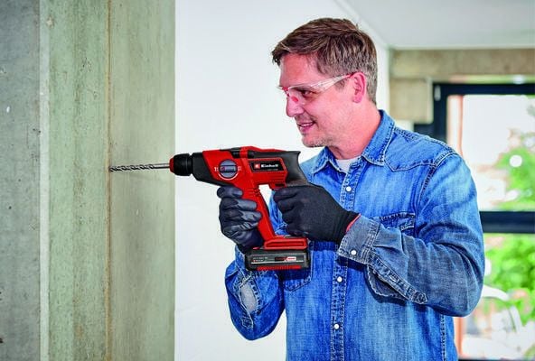 Einhell TE-HD 18/12 Li - Solo, SDS Plus, Sort, Rød, 1,2 cm, 1300 RPM, 6000 bpm, 14 Nm - SOLO