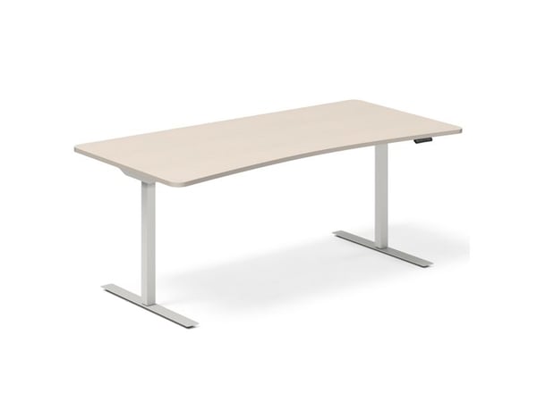 Hæve-sænkebord DNA, Birk 1800x800mm Bue 2-ben/Alugå