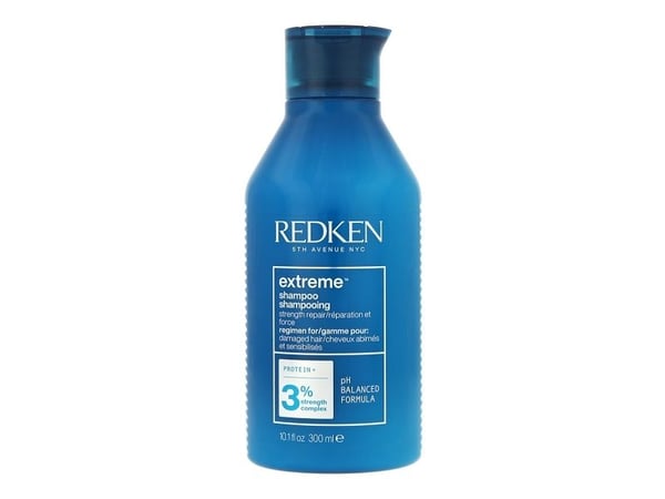Redken Extreme Strengthening Shampoo, Kvinner, Profesjonell, Sjampo, Skadet hår, Alle farger, 300 ml