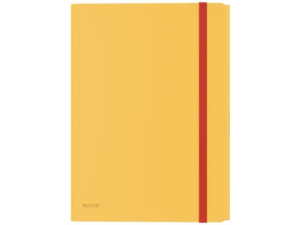 Leitz Cosy läppäkansio taskulla, Piirustuskansio, A4, Polypropeeni (PP), Keltainen, Matta, 150 arkkia