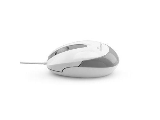 MediaRange MROS214, Høyre hendt, Optisk, USB Type-A, 1000 DPI, Grå, Hvit