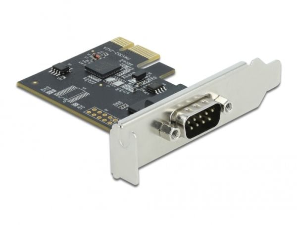 Delock PCI Express Card to 1 x Serial RS-232 - Seriell adapter - PCIe 2.0 lav profil - RS-232 x 1 - svart