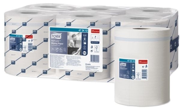 Aftørringspapir Tork M4 Reflex™ Standard Quickdry - (6 ruller pr. karton)