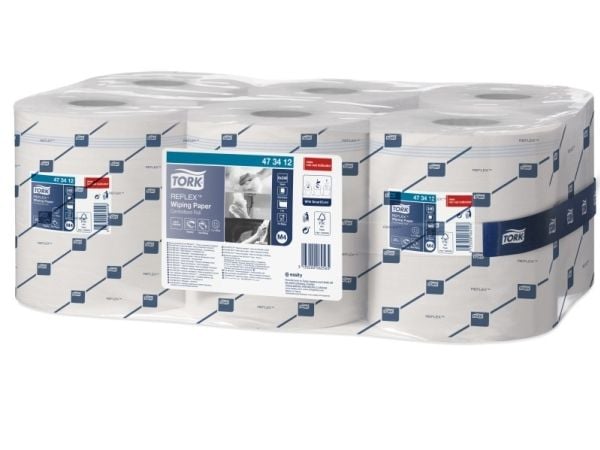 Aftørringspapir Tork M4 Reflex™ Standard Quickdry - (6 ruller pr. karton)