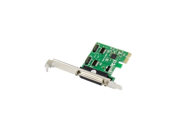 ProXtend PX-SP-55011, PlayStation Network, Parallell, RS-232, Full høyde/lav profil, PCIe 2.0, Sølv, Grønn, PC