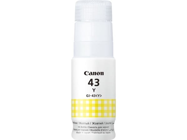 Canon GI-43Y, Keltainen, Canon, PIXMA G640 PIXMA G540, 60 ml, Mustesuihku, 1 kpl