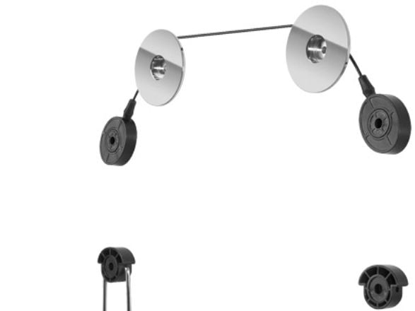 Goobay TV EasyMount L, 81,3 cm (32"), 139,7 cm (55"), 50 kg, 400 x 400 mm, 400 x 400 mm, Musta, Hopea