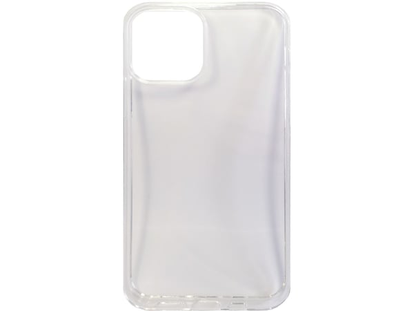 eSTUFF Soft Case - Baksidedeksel for mobiltelefon - UV-belagt termoplast-polyuretan - gjennomsiktig, blank - for Apple iPhone 12, 12 Pro
