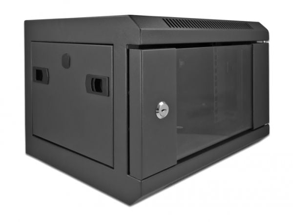 Delock - Skap - veggmonterbar - svart - 4U - 10"