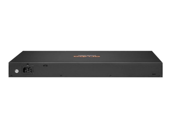 HPE Aruba 6100 24G Class4 PoE 4SFP+ - Switch - Styrt - 24 x 10/100/1000 (PoE+) + 4 x 1 Gigabit / 10 Gigabit SFP+ - side til side-luftflyt - rackmon...