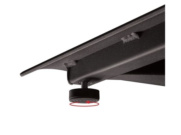 B-Tech BT8380-FSB, Gulvplate, Sort, Stål, 70 kg, 165,1 cm (65"), 81,3 cm (32")
