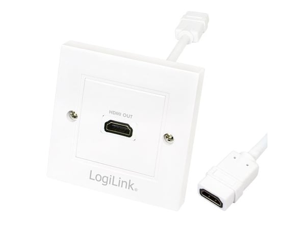 LogiLink AH0014, HDMI Type A (Standard), HDMI Type A (Standard), valkoinen