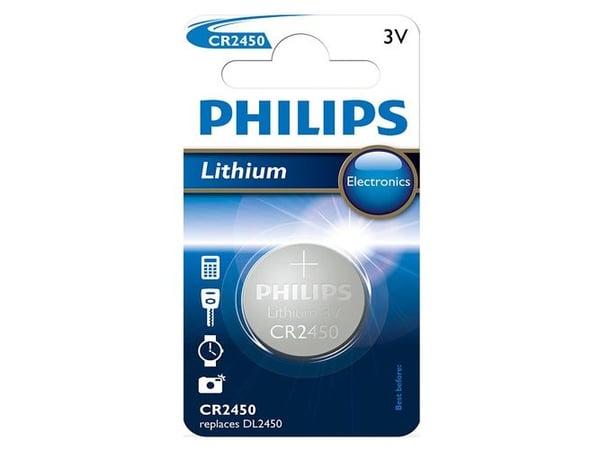 Philips Minicells CR2450 - Batteri CR2450 - Li - 600 mAh
