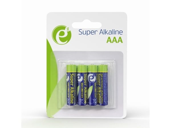 Gembird - Batteri 4 x AAA - Alkalisk - 1300 mAh