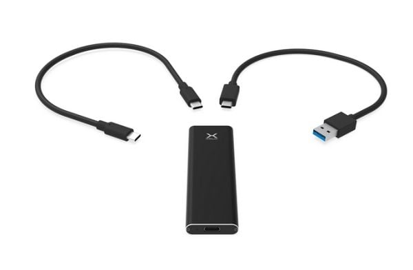 KRUX KRX0058, SSD-kabinett, M.2, M.2, USB-tilkobling, Sort