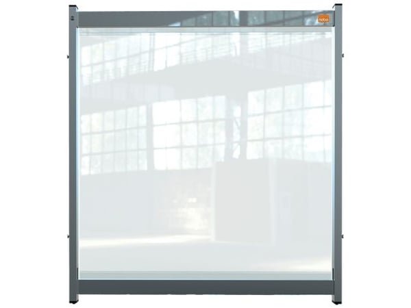 Skrivebordsafskærmning Borddeler SDS i PVC modulær medium 75x82 cm
