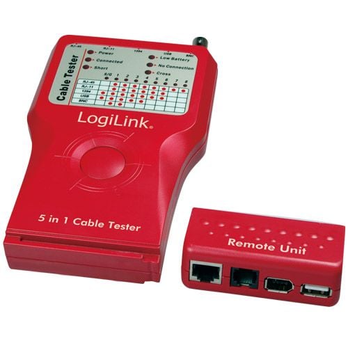 LogiLink 5 in 1 Cable Tester - Nettverktestsett