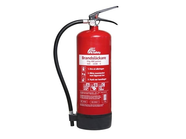 Brandsläckare Röd 6kg 55A