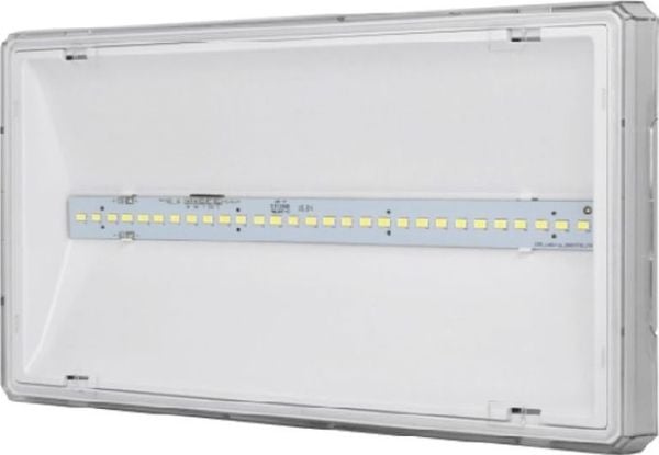 AWEX turvavalaisin EXIT L IP65 LED 6W 850lm 1h yksitehtäväinen PT valkoinen ETL/6W/B/1/SE/PT/WH - ETL/6W/B/1/SE/PT/WH - ETL/6W/B/1/SE/PT/WH