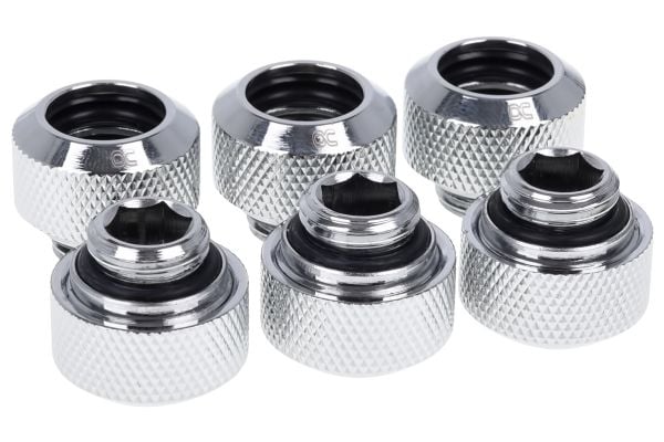 Alphacool 17376, Liitoskappaleet, Messinki, Hopea, 1/4", 21 mm, 21 mm