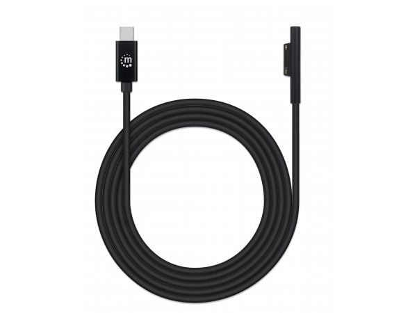 Manhattan 353632, 1,8 m, USB C, Surface Connect, Hankjønn/hankjønn, Svart