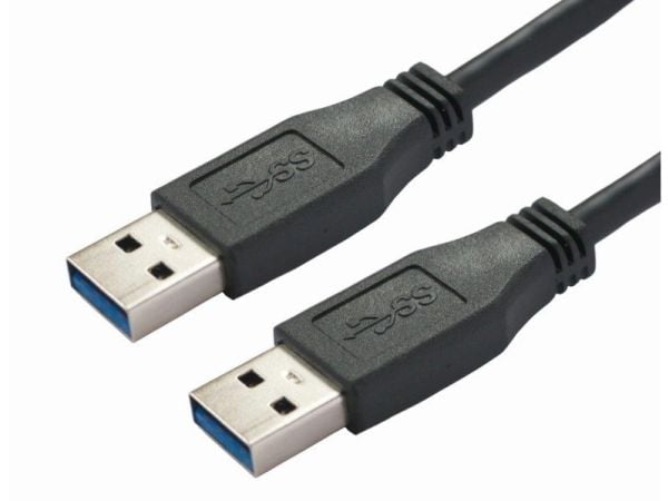 Bachmann 918.176, 1 m, USB A, USB A, USB 3.2 Gen 1 (3.1 Gen 1), Svart