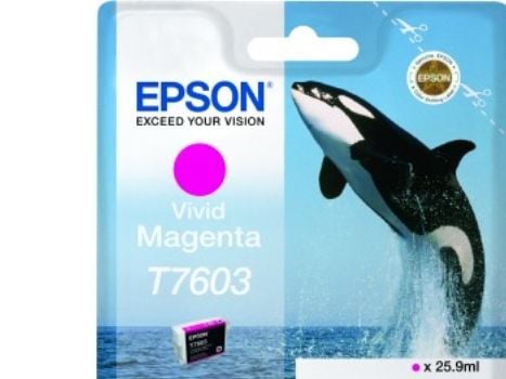 Epson T7603 kirkas magenta, Kirkas magenta, Väriainepohjainen muste, 25,9 ml, 1 kpl