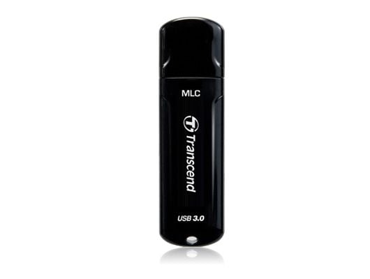 Transcend JetFlash Endurance Series 750 - USB-flashstasjon - 64 GB - USB 3.0 - pianosvart
