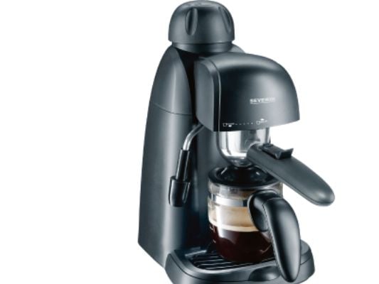 SEVERIN KA 5978 - Kaffemaskin med mjölkskummare - 3.5 bar - 4 koppar - svart
