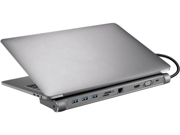 Sandberg USB-C 10-in-1 Docking Station, Alu