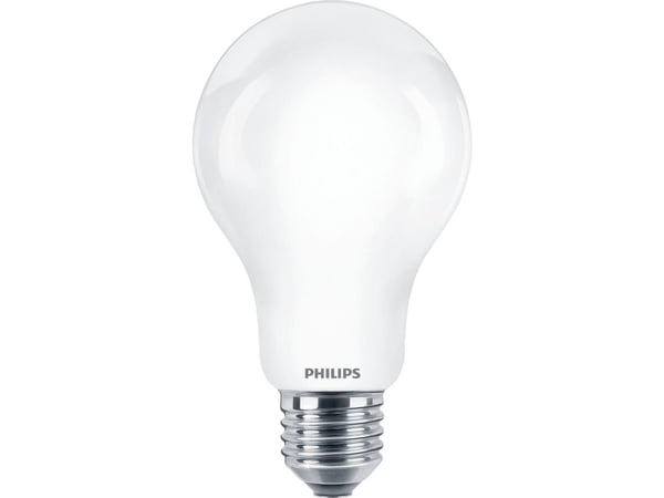 Philips - LED-filamentlyspære - form: A67 - mattslipt finish - E27 - 17.5 W (ekvivalent 150 W) - klasse A++ - varmt hvitt lys - 2700 K