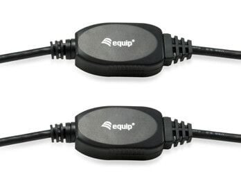 Equip 133348, 15 m, USB A, USB A, USB 3.2 Gen 1 (3.1 Gen 1), 5 Gbit/s, Sort