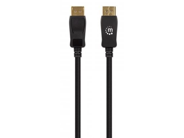 Manhattan 353625, 3 m, DisplayPort, DisplayPort, Hankjønn, Hankjønn, 7680 x 4320 piksler