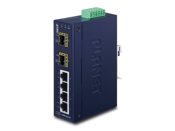 PLANET ISW-621TF, Hallitsematon, L2, Fast Ethernet (10/100), Täysin kaksipuolinen, Seinäkiinnitteinen