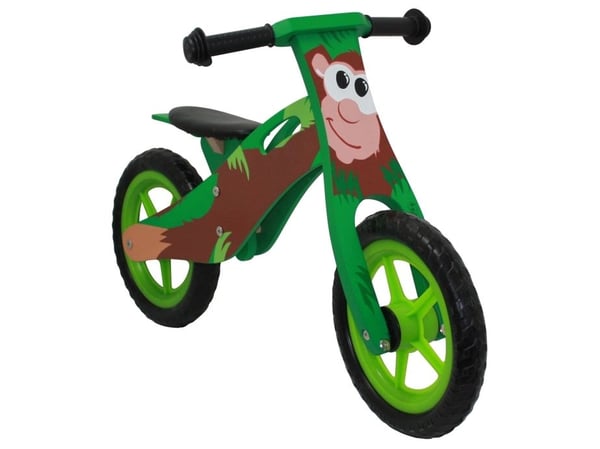 Løbecykel ABE i træ med rigtige lufthjul