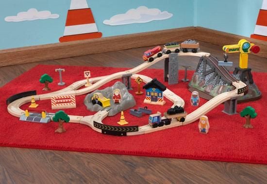 KidKraft 0706943178058, Kjøretøy og banesett, 3 år, Plast, Tre, Flerfarget, Blå, Rød