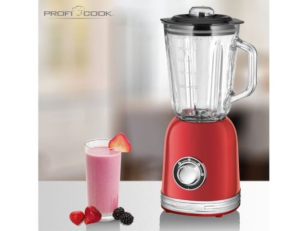 ProfiCook Vintage PC-UM 1195 - Mikser - 1.5 liter - 800 W - rød
